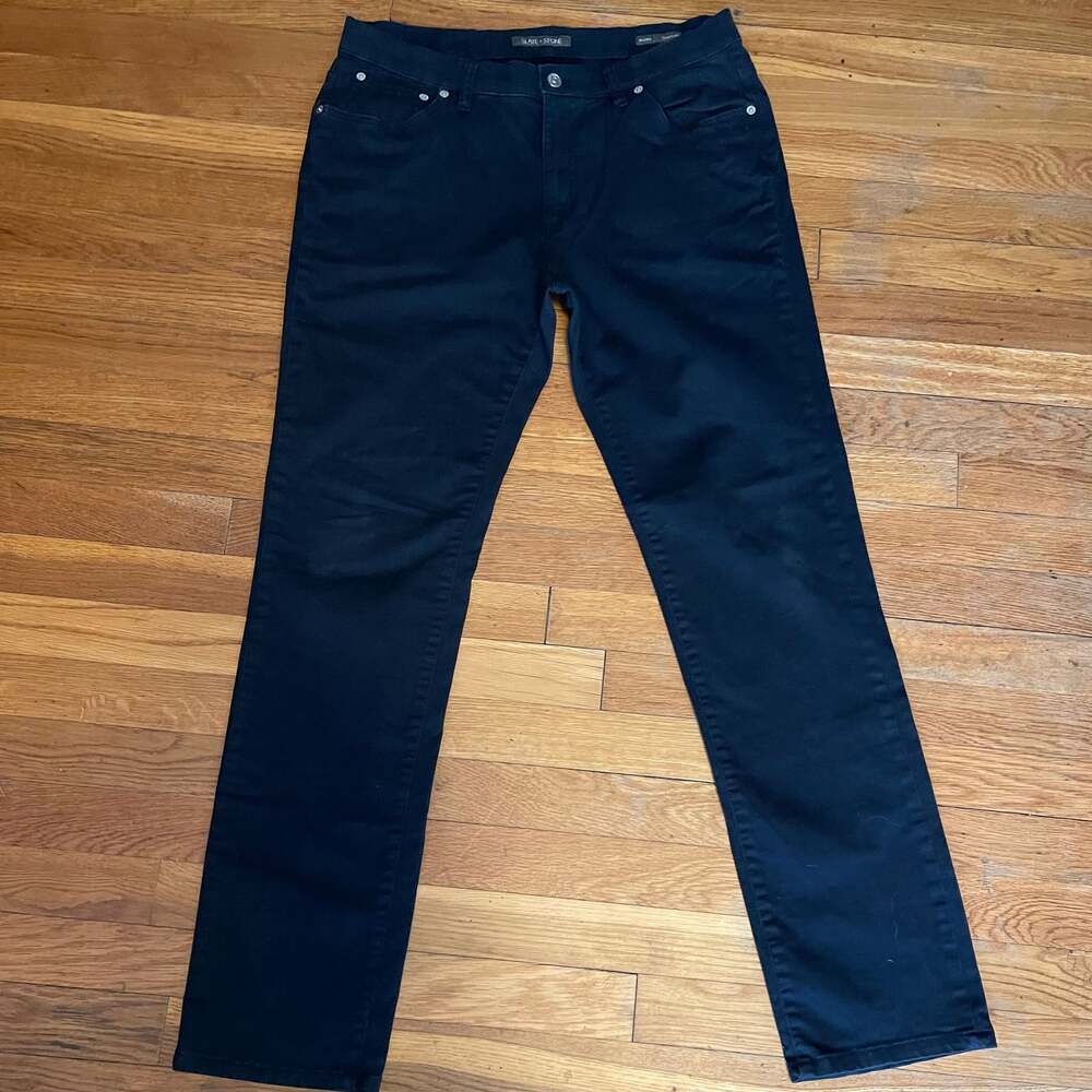 Slate & Stone Sloan Standard Slim Pants in Navy Blue Size 33x32, Business Casual